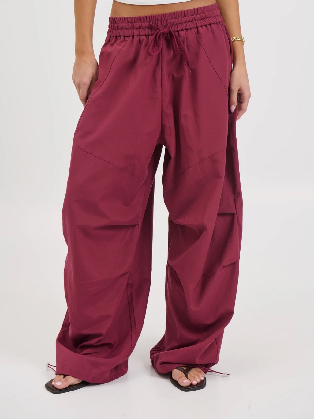 Nwt! Bronze Snake Lavinia Drawstring Cargo Pants, Size Small — image 3 of 8